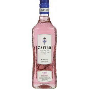 Zafiro Pink Premium Gin Strawberry 37,5% 0,7 l (holá láhev)