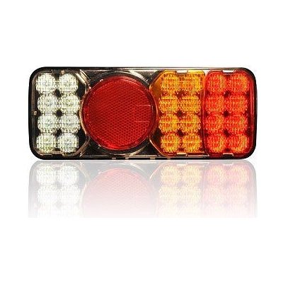 Zadní skupinová LED svítilna W66P 12/24v s osvětlením SPZ WAS 314KR – Zboží Mobilmania