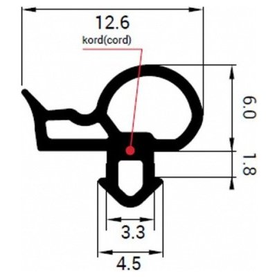 DAB Trade Těsnění DA-1628 Decco (EPDM)