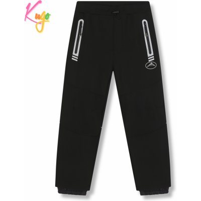 Kugo HK5618 Chlapecké softshellové kalhoty zateplené celočerná – Zboží Mobilmania