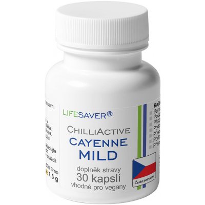Lifesaver ChilliActive Cayenne Mild 30 kapslí