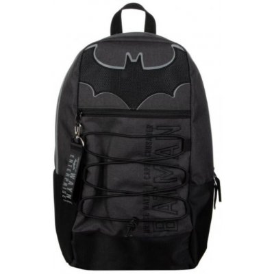 CurePink batoh DC Comics Batman Premium černý polyester
