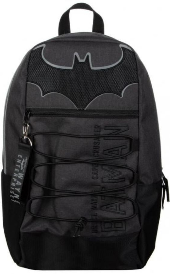 CurePink batoh DC Comics Batman Premium černý polyester
