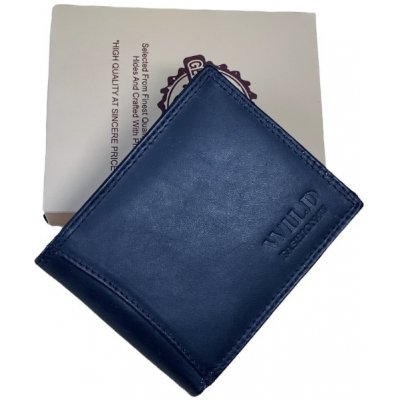 WILD FASHION4U Pánská kožená peněženka md-5600 černá – Zboží Mobilmania