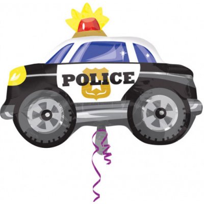 Police auto balónek 60 cm x 45 cm – Zboží Dáma