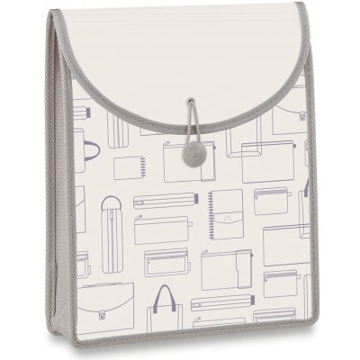 Foldermate Vintage aktovka na dokumenty s vrchním plněním A4 šedá – Sleviste.cz