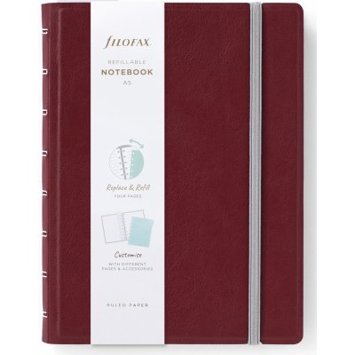 Filofax Zápisník Notebook A5 Burgundy – Zboží Živě