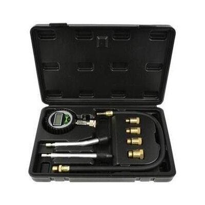 Kompresiometr pro zážehové motory, LCD displej, sada 8ks, tester komprese GEKO G02509 | Zboží Auto