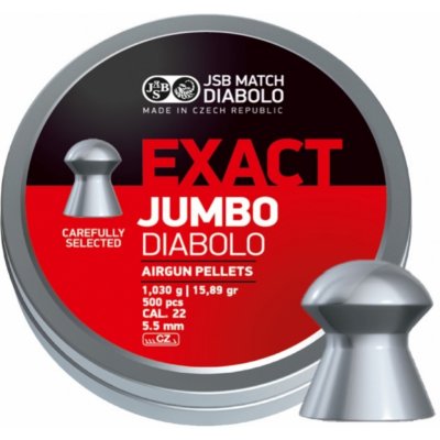 Diabolky JSB Exact Jumbo 5,5 mm 250 ks – Zboží Mobilmania