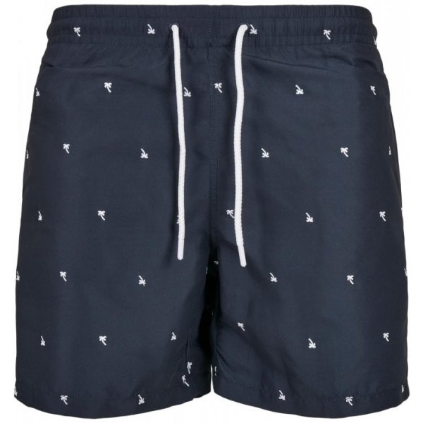  Embroidery Swim Shorts palmtree/midnighnavy/white