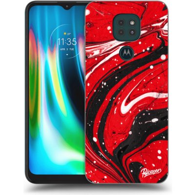 Pouzdro Picasee silikonové Motorola Moto G9 Play - Red black černé – Zboží Mobilmania