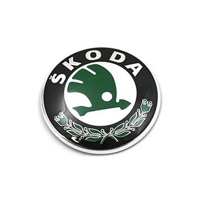 Znak ŠKODA 90mm černá zelená 3U5853621B – Zboží Mobilmania