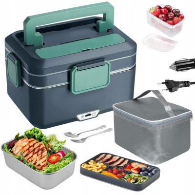 ELEKTRICKÝ LUNCH BOX 1,8L 60W 220V/12V/24V OHŘÍVAČ JÍDLA DO AUTA – Sleviste.cz