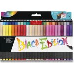 Faber-Castell Black Edition Brush fixy 50 barev stojánek 116454 – Zboží Mobilmania