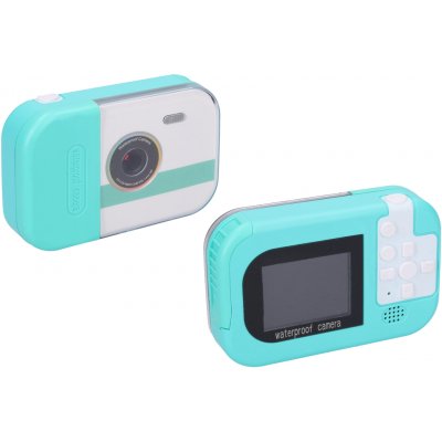 Wiky Dětský digitální fotoaparát voděodolný modrý foto 12Mpx video Full HD – Zboží Mobilmania