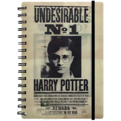 CurePink 3D proměňovací A5 blok-zápisník Harry Potter: Sirius & Harry 14,8 x 21 cm kroužková vazba SR72657 – Zboží Mobilmania