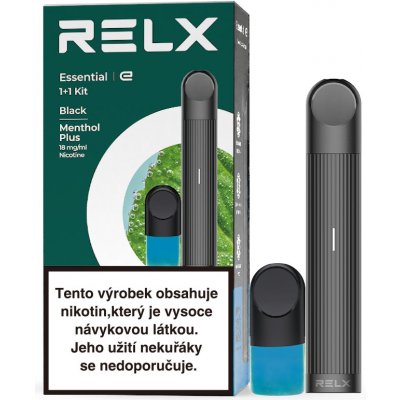 RELX Essential Sarter Kit 350 mAh Černá mentol 1 ks – Zbozi.Blesk.cz