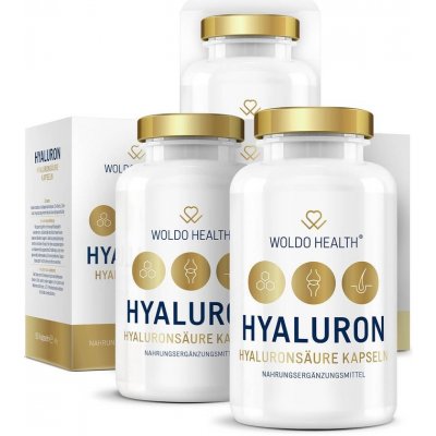 WoldoHealth 2+1 Kyselina hyaluronová s kolagenem 3 x 90 kapslí – Hledejceny.cz