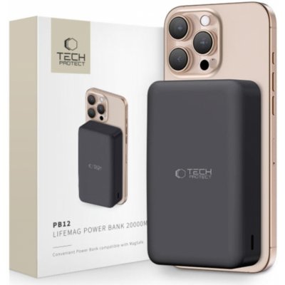 Tech-Protect PB12 Lifemag MagSafe 20000mAh černá – Zboží Živě