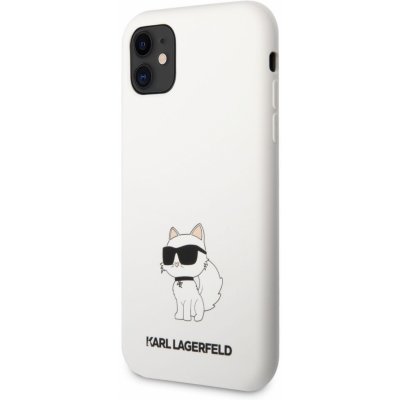 Pouzdro Karl Lagerfeld Liquid Silicone Choupette NFT iPhone 11 bílé – Hledejceny.cz