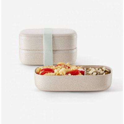Lékué svačinový box Lunchbox To Go Organic krémová – Zboží Mobilmania
