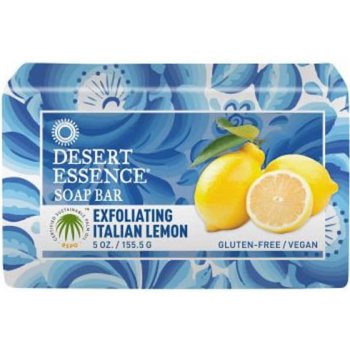 Desert Essence tuhé peelingové mýdlo italský citron 155 g