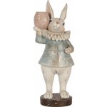 Dekorace figurka králík v modrém kabátku 11*10*29 cm – Hledejceny.cz