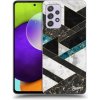 Pouzdro a kryt na mobilní telefon Samsung Picasee silikonové Samsung Galaxy A52 5G Dark geometry černé