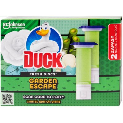 Duck WC blok Fresh Discs Garden Escape, náplně 2 x 36 ml – Zboží Mobilmania