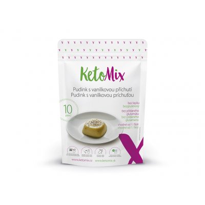 KetoMix Proteinový pudink s vanilkovou 300 g – Hledejceny.cz