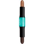 NYX Professional Makeup Wonder Stick Dual Face Lift oboustranná Konturovací tyčinka 07 Deep 2 x 4 g – Zboží Dáma