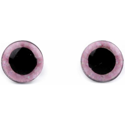 Glitrové bezpečnostní oči Ø10mm (Pár) Barva: Pudrová – Zboží Dáma