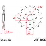 JT Sprockets JTF 1905-14 – Zboží Mobilmania