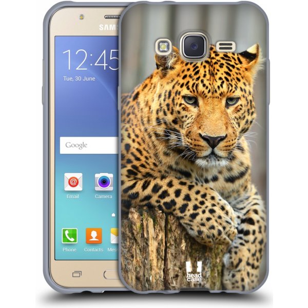 Pouzdro a kryt na mobilní telefon Pouzdro HEAD CASE Samsung Galaxy J5, J500, (J5 DUOS) vzor Divočina, Divoký život a zvířata foto LEOPARD PORTRÉT