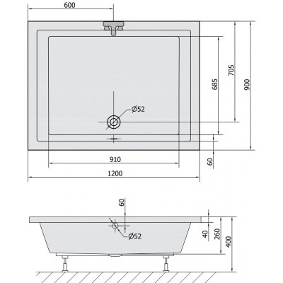 Polysan Deep 120 x 90 cm 72383 – Zboží Mobilmania