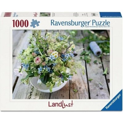 Ravensburger Landlust Letní kytice s nebesky modrou tvídií 1000 dílků – Hledejceny.cz