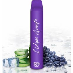 IVG Bar Plus Aloe Grape Ice 20 mg 600 potáhnutí 1 ks