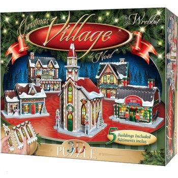 Wrebbit 3D puzzle Vánoční městečko 116 ks