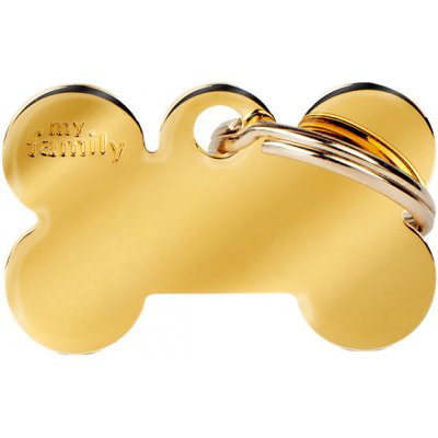 My Family Bone Brass gravírovateľný přívěsek 1,9 x 3 cm Small – Sleviste.cz