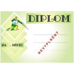 VIZINGR Lyžování diplom A4 č.9 Lyže č.9 BEZ TEXTU – Hledejceny.cz
