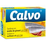 Calvo Sardinky ve slunečnicovém oleji s chilli 120 g – Zboží Dáma