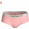 Menstruační kalhotky Underbelly menstruační kalhotky LOWEE růžová bílá z polyamidu Pro velmi slabou menstruaci
