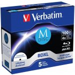 Verbatim BD-R 100GB 4x, printable, jewel, 5ks (43834) – Zboží Živě