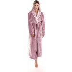 Vestis dámský župan Flora fialovo bílá – Zboží Dáma