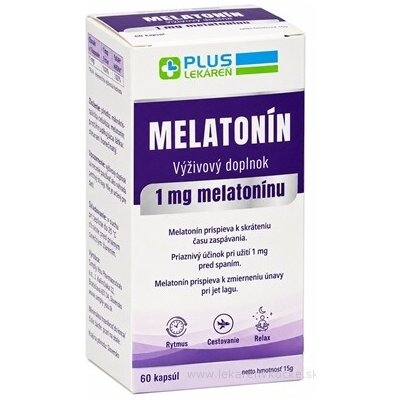 Plus lékárna Melatonin 60 kapslí – Hledejceny.cz