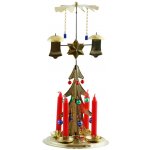 ZVONÍCÍ STROMEK tradiční české andělské zvonění s foukanými korálkami, Zlatý – Zboží Dáma