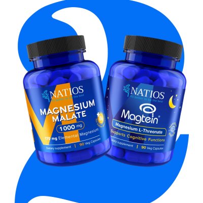 Natios Sada Magnesium Malate + Magtein na energii a soustředění 2 x 90 kapslí – Hledejceny.cz