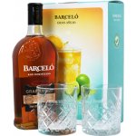 Ron Barceló Gran Anejo 37,5% 0,7 l (dárkové balení 2 sklenice) – Zboží Dáma