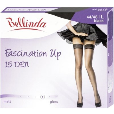 Bellinda Samodržící punčochy Fascination Up černé 15 DEN – Zboží Mobilmania