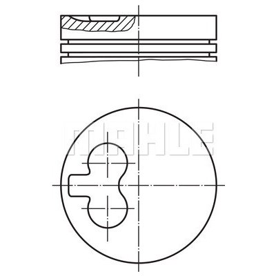 MAHLE ORIGINAL Píst 029 55 02 – Zboží Mobilmania